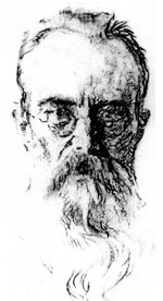 Николай Андреевич Римский-Корсаков, 1908. 
Рисунок Ильи Репина